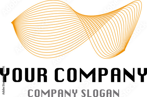 logo mit linien und wellen