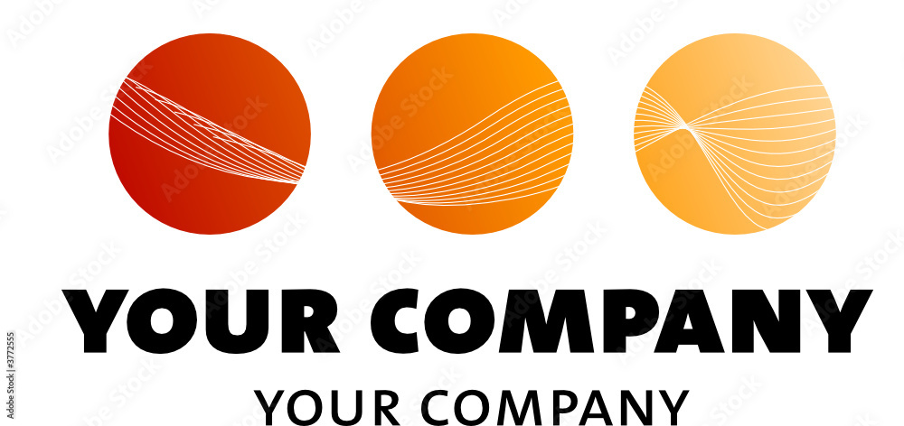 logo mit kreisen und welle logo mit kreisen und welle