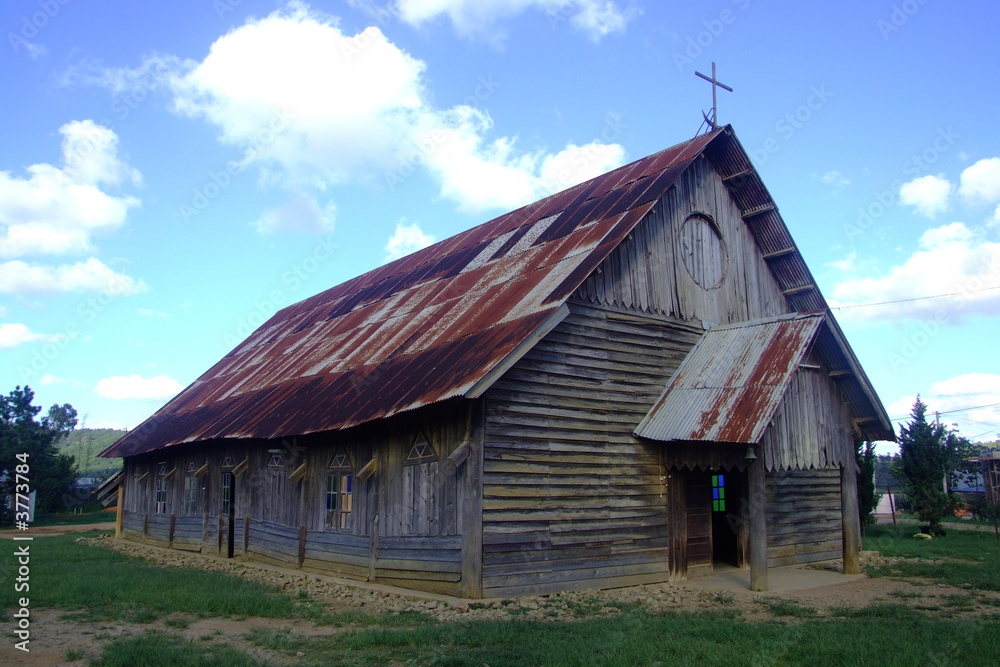 Fototapeta premium Eglise en bois, Vietnam