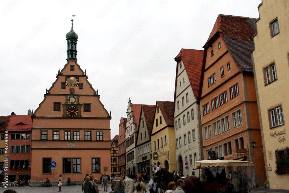 Town Square, Rothenburg ob der Tauber, medieval old town