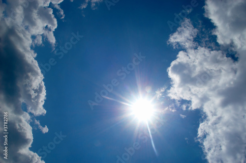 An image with cloud and sun on the  sky y photo