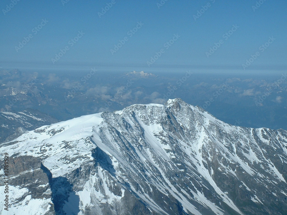 Point de vue dans les Alpes