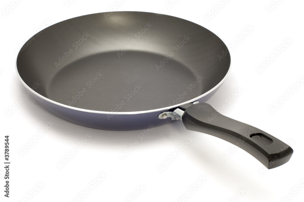 series object on white - kitchen utensil -frying pan