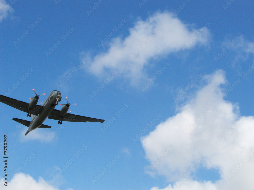 Avion à l'atterissage