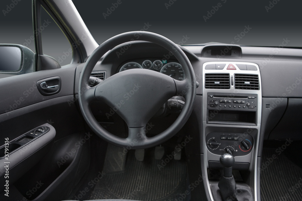 Interior view of a car