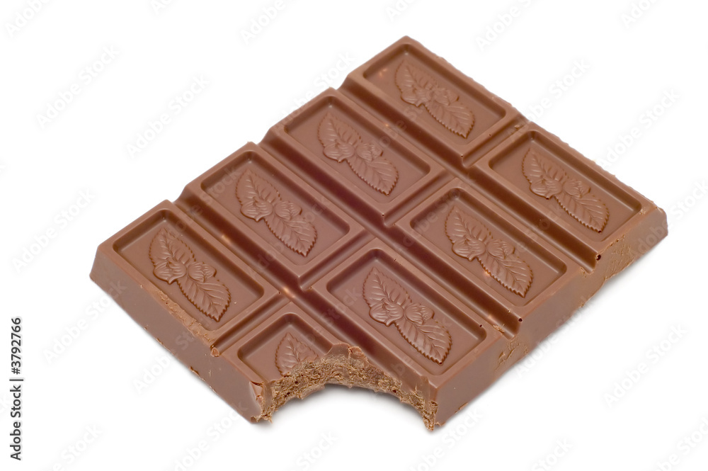 series object on white food - chocolate in bars series object on white food - chocolate in bars