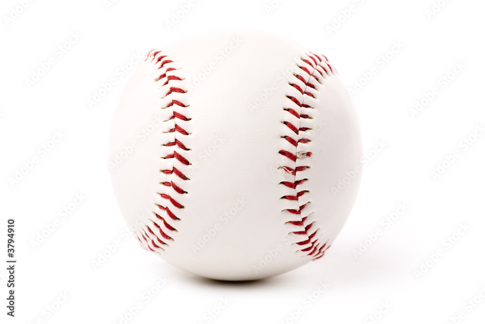 Baseball close up shot, with white background Baseball close up shot, with white background