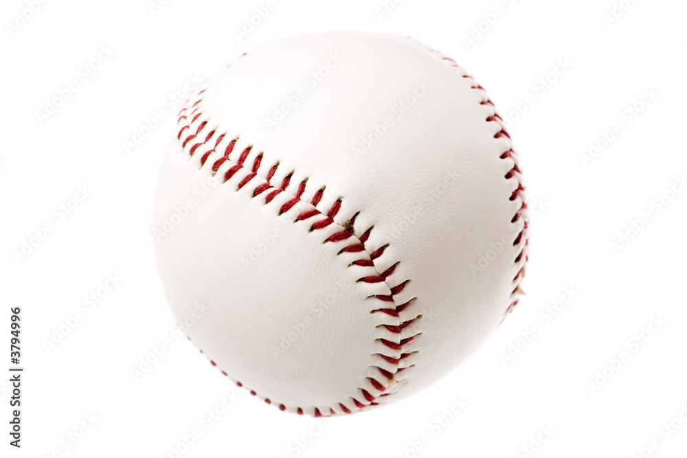 Baseball close up shot, with white background Baseball close up shot, with white background