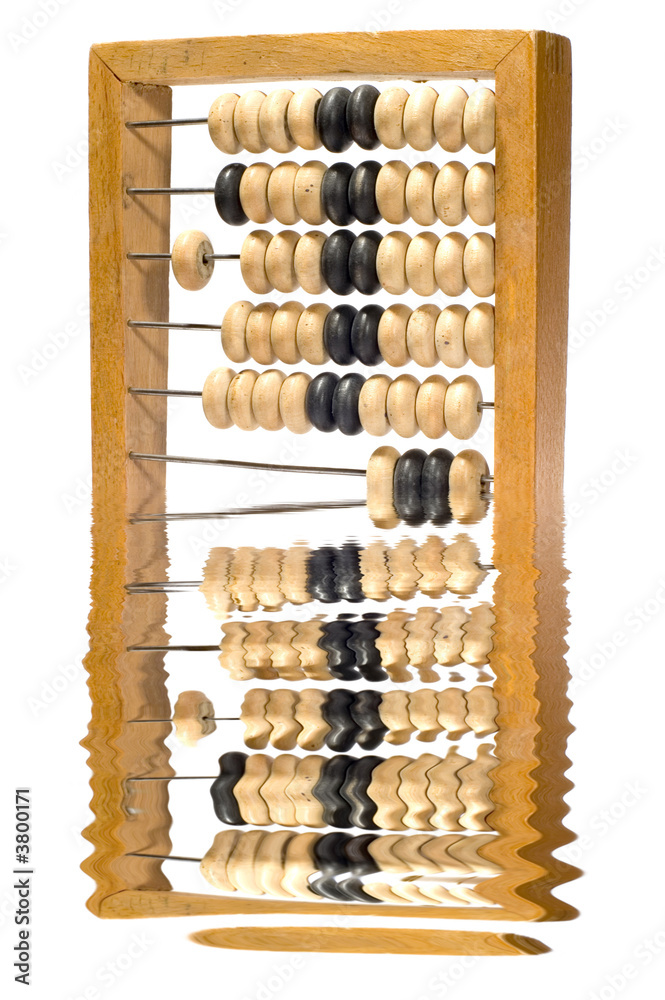series object on white: isolated abacus series object on white: isolated abacus