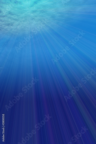 Underwater sunbeam