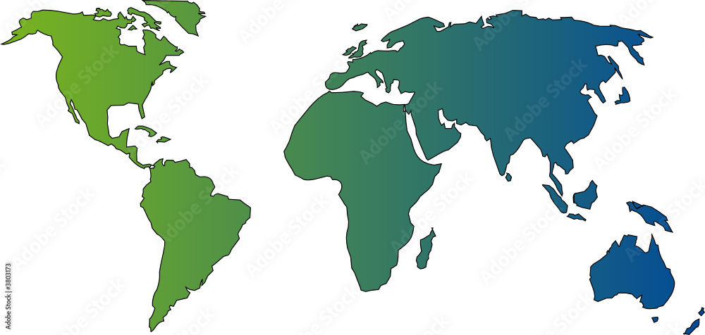 Fototapeta premium carte du monde