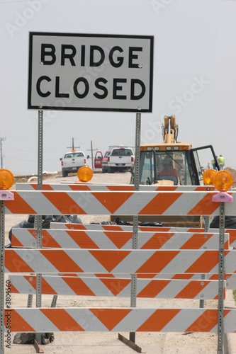 Bridge Closed Sign