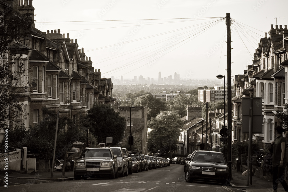 Houses in Crystal Palace with a view of City of London Houses in Crystal Palace with a view of City of London