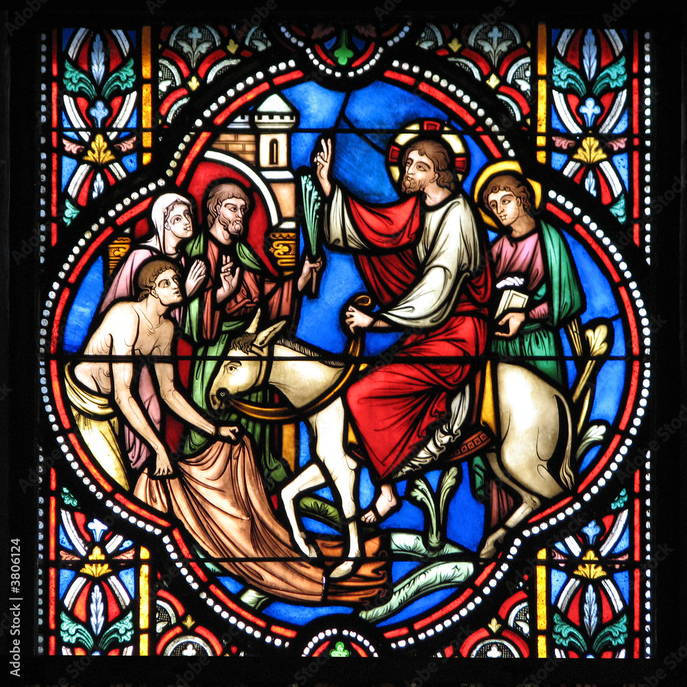 bruxelles - cathédrale saint michel - vitrail