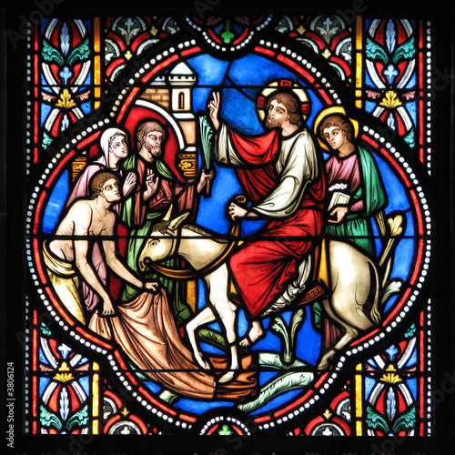 bruxelles - cathédrale saint michel - vitrail