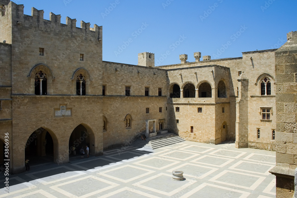 Inside the Palace of The Grand Masters, Rhodes, Greece