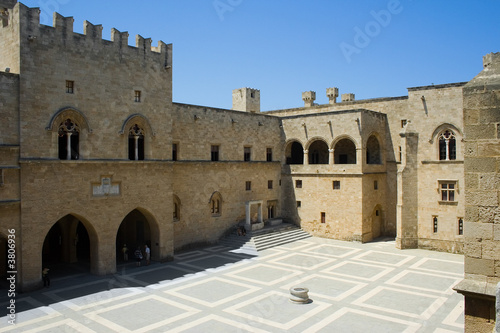 Inside the Palace of The Grand Masters, Rhodes, Greece