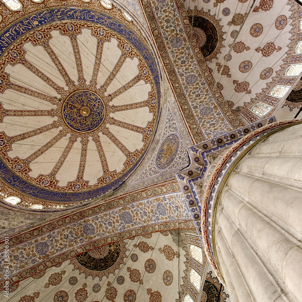 Interior of the Blue mosque - Sultanahmet mosque