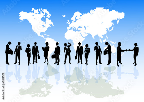 Business team around the world