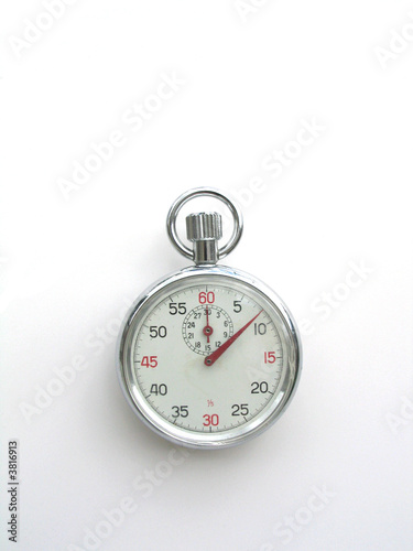 Chronometer watch isolated over white background