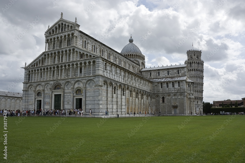 Cathedral on The Miracle field in Pisa.