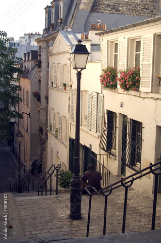 Paris Montmartre escalier Antoine #3818702