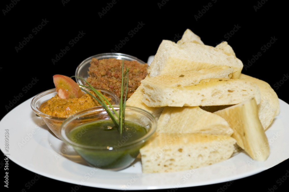 Sauce sliced garlic bread Sauce sliced garlic bread