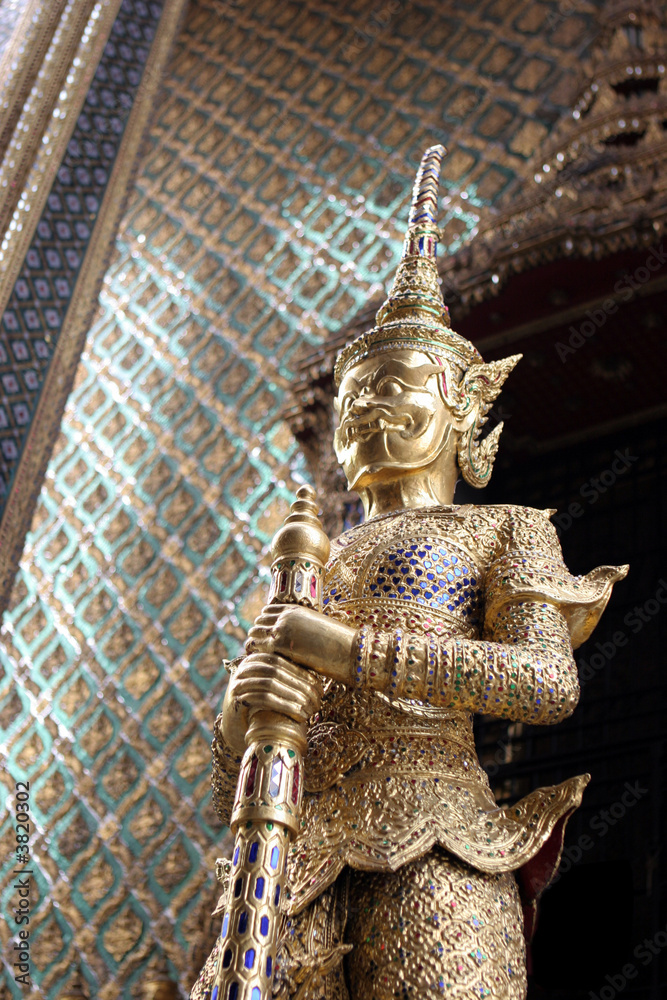 Statue at the Grand Palace in Bangkok, Thailand 
