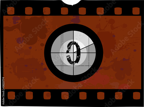 FilmStrip countdown - Number at 0