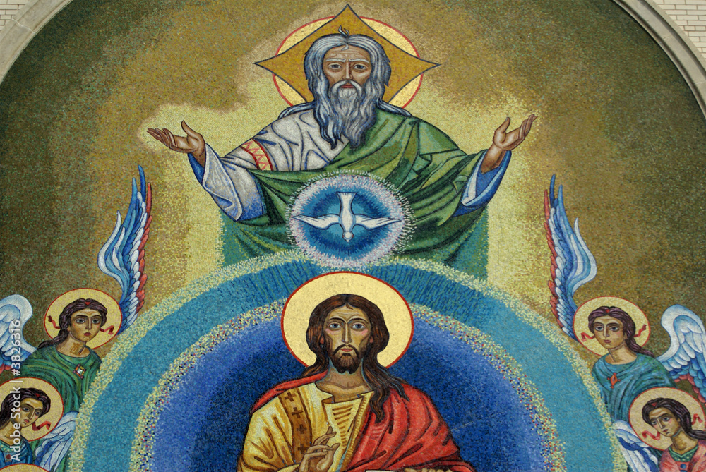 custom made wallpaper toronto digitalMosaic on entrance to Holy Trinity Ukrainian Orthodox Cathedral