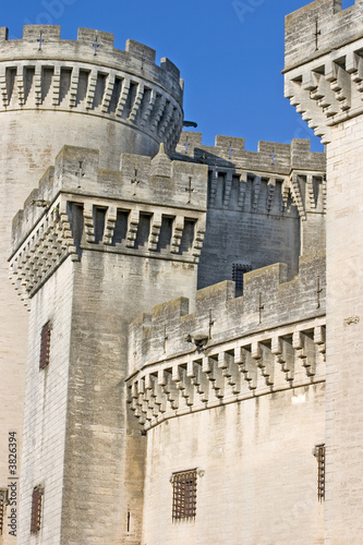 Section of a 14th century chateau in Tarascon, France.