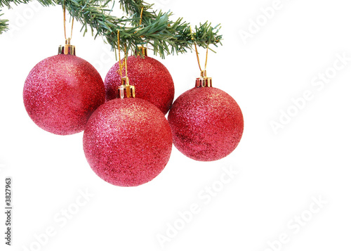 christmas decoration ball with clipping path