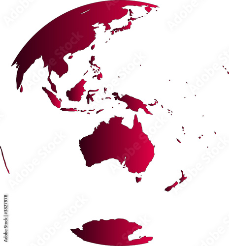 globe terrestre oceanie