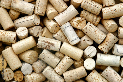 Close-up of a lot of corks.