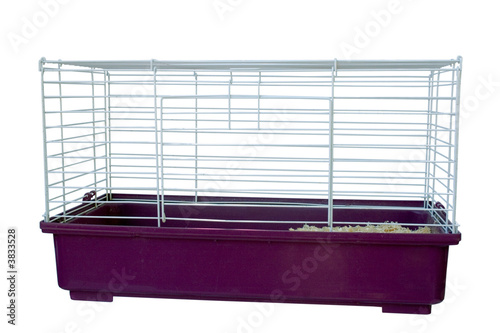 Фотография a cage for small pets isolated on white
