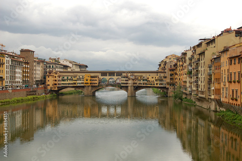 The Ponte Vecchio Bridge in Florence, Italy.