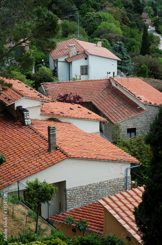 A group of houses in Tuscany Italy.