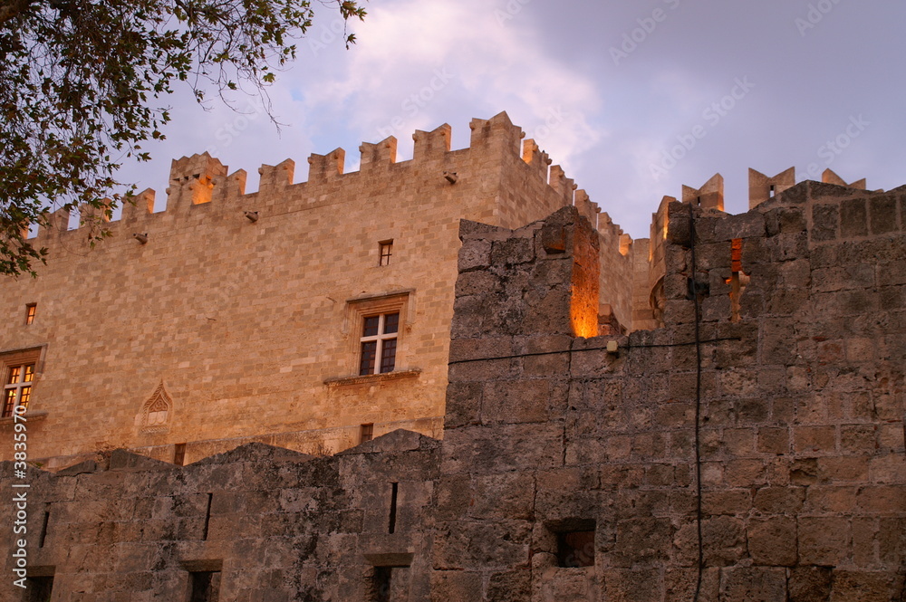 Obraz premium Rhodos island castle