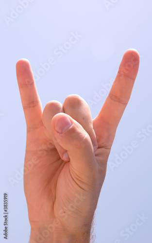 isolated hand symbol