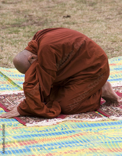 Buddhist Monk in prayer