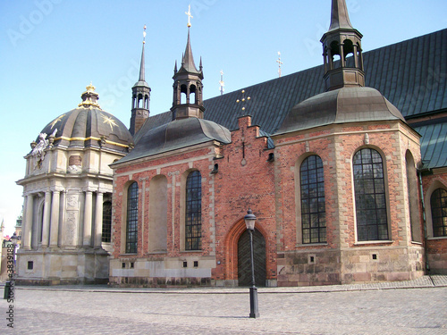 Fotografie An image of a church in the swedish capital of stockholm