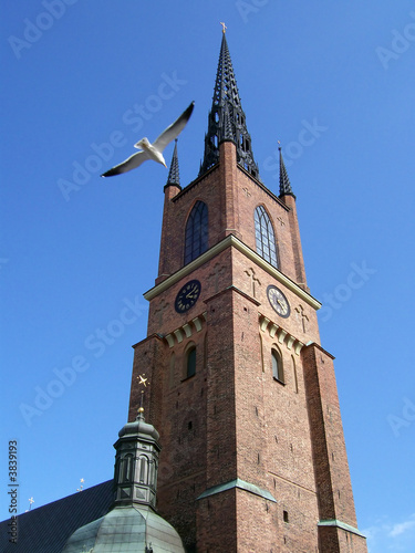 Photography An image of a church in the swedish capital of stockholm