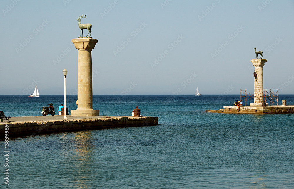 Old port on Rodos