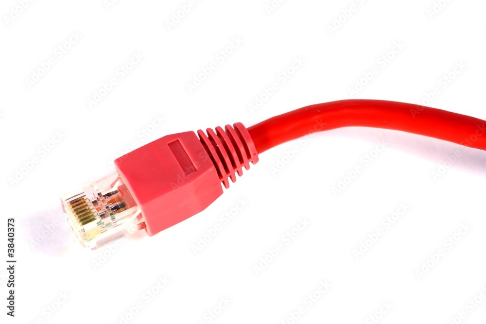 Red Ethernet Network Cable Red Ethernet Network Cable