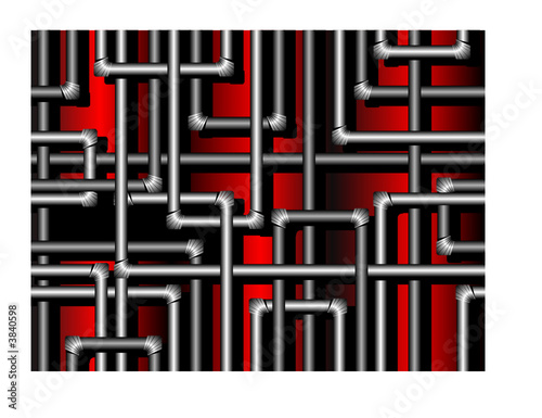 Seamless pattern with pipes