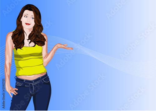 Woman who introduces