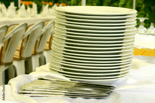 Plates and forks