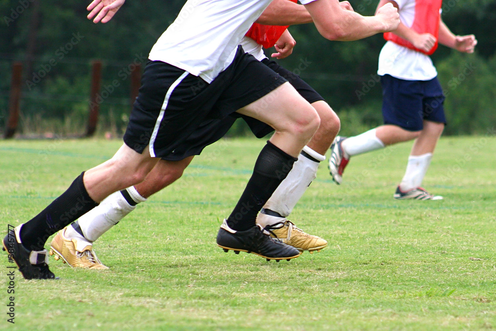 Fototapeta premium Chasing the Soccer Ball
