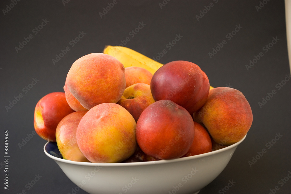 Mixed summer fruits-isolated on Black Mixed summer fruits-isolated on Black