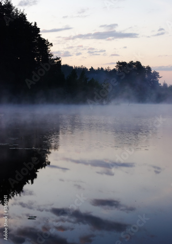 Morning on lake
